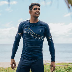 Lycra Waves Manches Longues – Bleu